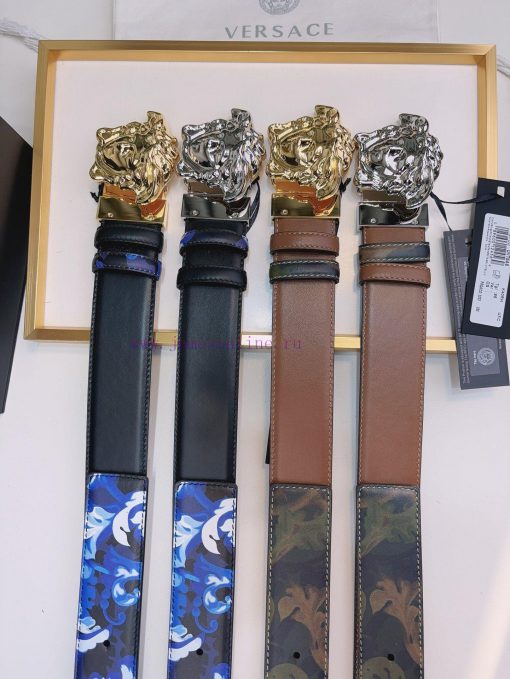This Versace double-sided belt is made of high-quality Safiano leather and adorned with Bond cbjulrx4 - Image 4