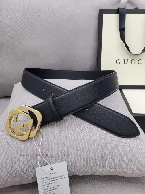 Comes with a complete set of Gucci synchronous genuine waist belts, 4.0cm imported original kwydhz84 - Image 2