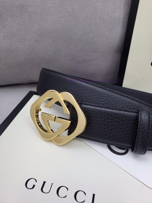 Comes with a complete set of Gucci synchronous genuine waist belts, 4.0cm imported original kwydhz84 - Image 4