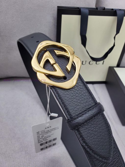 Comes with a complete set of Gucci synchronous genuine waist belts, 4.0cm imported original kwydhz84 - Image 5