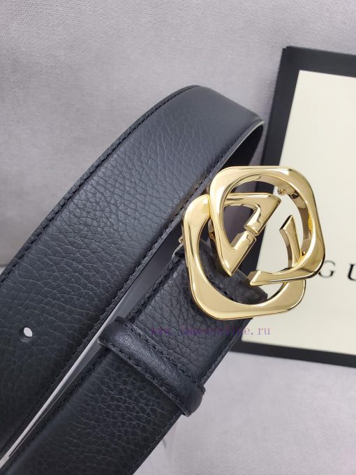 Comes with a complete set of Gucci synchronous genuine waist belts, 4.0cm imported original kwydhz84 - Image 6