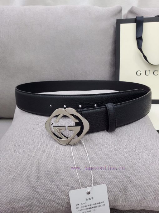 Comes with a complete set of Gucci synchronous genuine waist belts, 4.0cm imported original s1cqv5d5 - Image 3