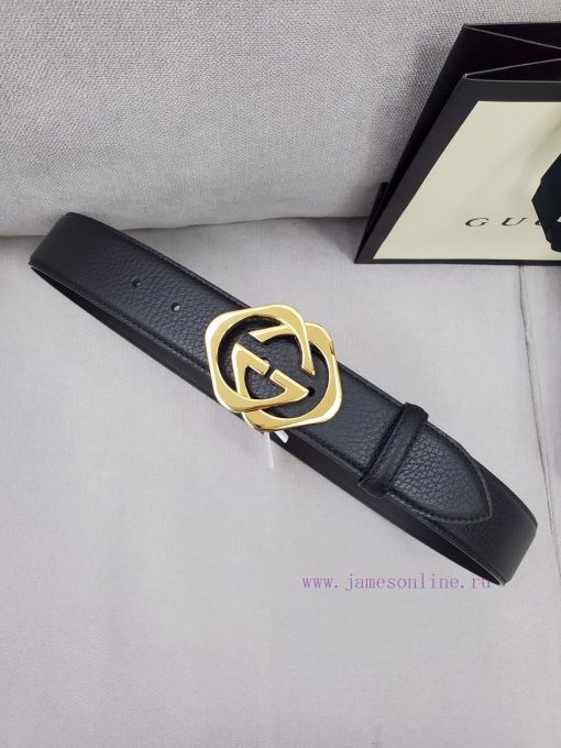 Comes with a complete set of Gucci synchronous genuine waist belts, 4.0cm imported original kwydhz84 - Image 8