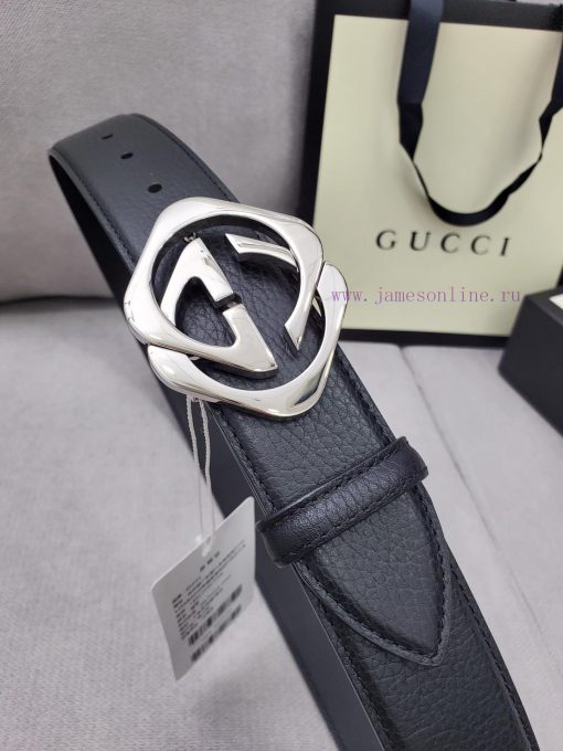 Comes with a complete set of Gucci synchronous genuine waist belts, 4.0cm imported original s1cqv5d5 - Image 9