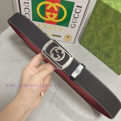 Gucci. Gucci  Material: Leather Belt with 100% Head Layer. The leather belt is guaranteed to bdoopvkp - Image 5
