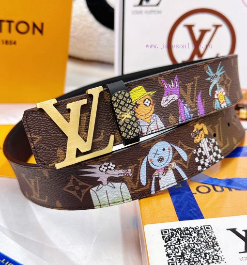 Belt LV Louis Vuitton's top tier replicaThe waistband is made of 100% cowhide, ensuring a ma ionwuhtl - Image 6