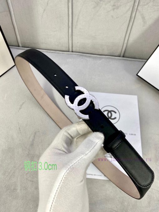 Width 3.0cm Chanel imported calf leather lining original frosted bottom, decorated with gold dwkcfuni - Image 6