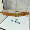 Width 3.0cm Chanel imported calf leather lining original frosted bottom, decorated with gold razfzm97