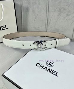 Width 3.0cm Chanel imported calf leather lining original frosted bottom, decorated with gold 037d1qwj