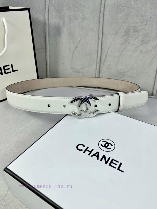 Width 3.0cm Chanel imported calf leather lining original frosted bottom, decorated with gold 037d1qwj - Image 2