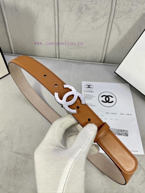 Width 3.0cm Chanel imported calf leather lining original frosted bottom, decorated with gold razfzm97 - Image 7