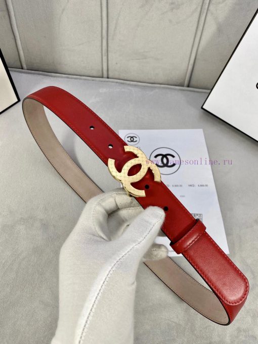 Width 3.0cm Chanel imported calf leather lining original frosted bottom, decorated with gold ib1iczt8 - Image 8