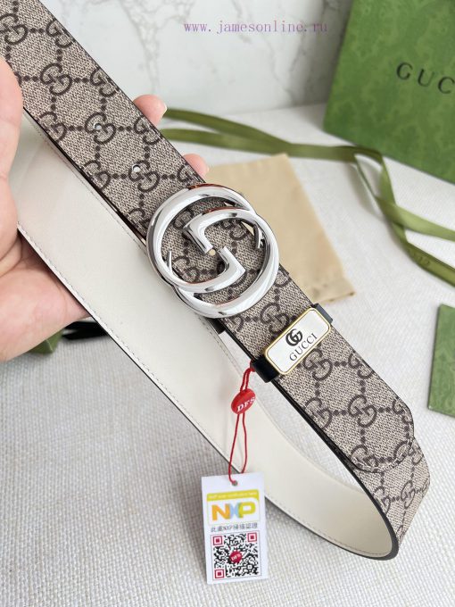 Gucci Gucci Belt ️ BeltHanging buckle, pure steel material buckle head, top layer cowhide, p axabofoy - Image 4