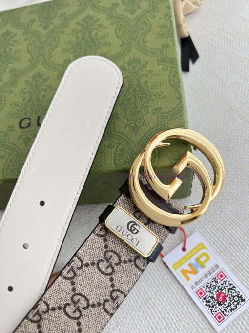 Gucci Gucci Belt ️ BeltHanging buckle, pure steel material buckle head, top layer cowhide, p zgp86aln - Image 7