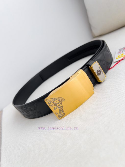 Versace Versace. ️ Belt and belt automatic beltAutomatic belt, classic head buckle made of p otnkogix - Image 4