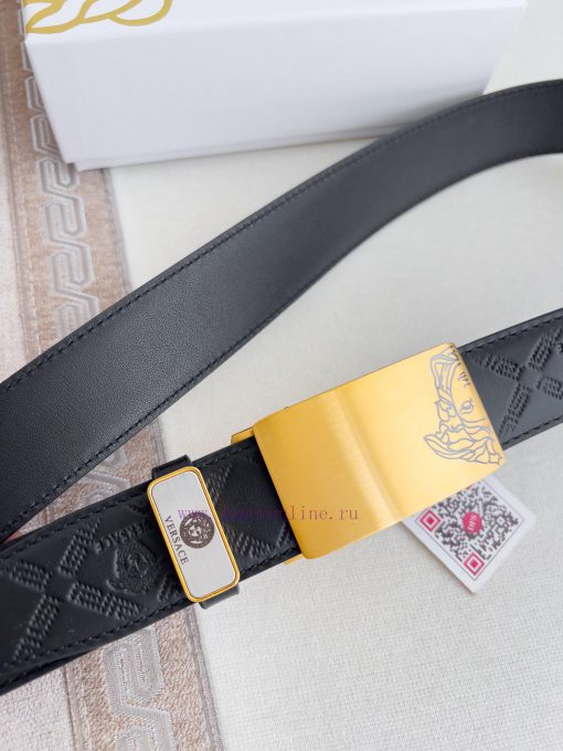 Versace Versace. ️ Belt and belt automatic beltAutomatic belt, classic head buckle made of p otnkogix - Image 5