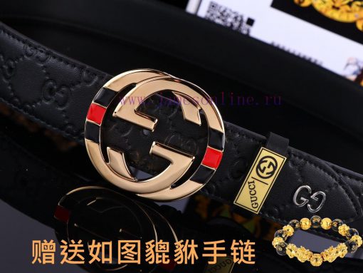 Belt Gucci GucciBelt recognition, complimentary punchThe material is 100% top layer cowhide, skwk6g75 - Image 7
