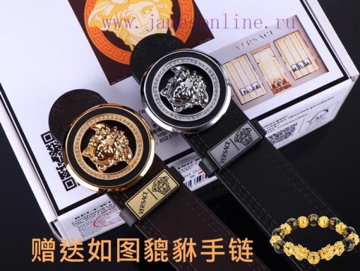 Belt Versace Ver…Belt made of 100% head layer cowhide, double-sided lychee pattern, ensuring ltmrgw9u