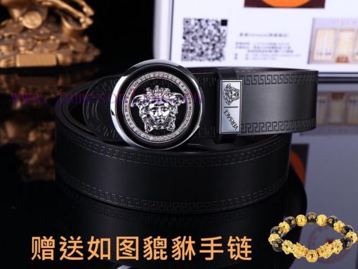 Belt Versace Ver…Belt made of 100% head layer cowhide, double-sided lychee pattern, ensuring ltmrgw9u - Image 5