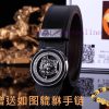 Belt Versace Ver…Belt made of 100% head layer cowhide, double-sided lychee pattern, ensuring 5wyiecpw