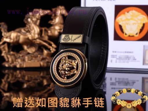 Belt Versace Ver…Belt made of 100% head layer cowhide, double-sided lychee pattern, ensuring ltmrgw9u - Image 6