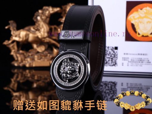 Belt Versace Ver…Belt made of 100% head layer cowhide, double-sided lychee pattern, ensuring ltmrgw9u - Image 7