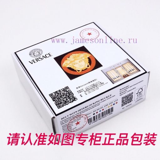 Belt Versace Ver…Belt made of 100% head layer cowhide, double-sided lychee pattern, ensuring ltmrgw9u - Image 10