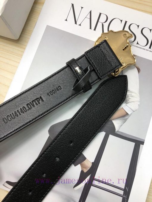 The Versace top calf leather belt is made by hot pressing to achieve a wild boar skin effect zcnkkrro - Image 9