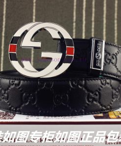 Gucci️Identify and receive a punch as a giftMaterial: 100% head layer cowhide belt, 24k pure dw3sy7nh