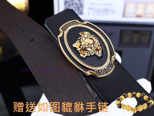 Belt Versace Ver…The waist belt is made of 100% cowhide, ensuring that the genuine leather i xdvpnfnm - Image 6