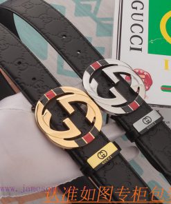 Men's belt Gucci leather beltMen's belt material: 100% head layer cowhide belt, guaranteed g 7g4cw0qw