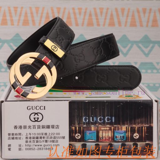 Men's belt Gucci leather beltMen's belt material: 100% head layer cowhide belt, guaranteed g 7g4cw0qw - Image 4