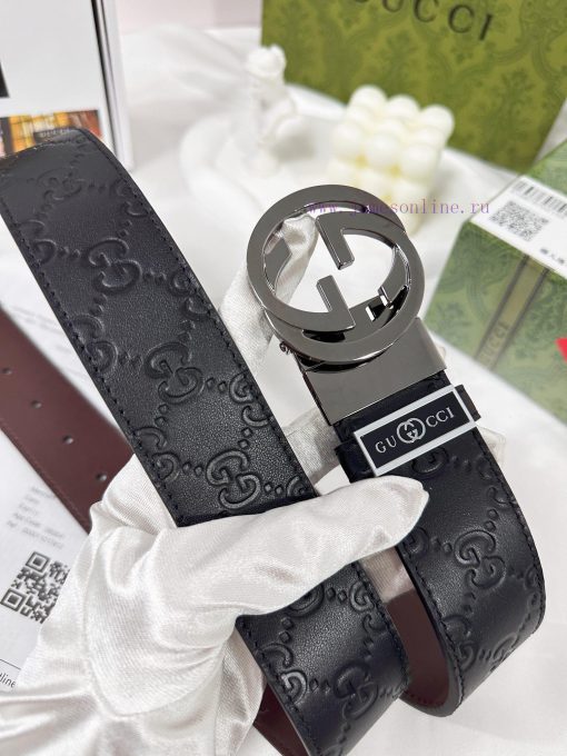 Belt Gucci Gucci️The waistband is made of 100% head layer cowhide, ensuring the rotating use d8io97bx