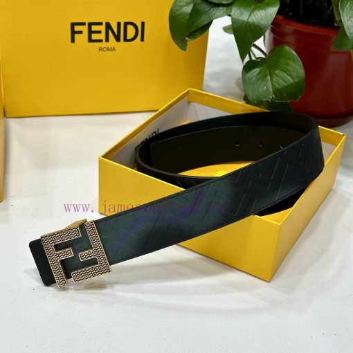 FENDL 40MM wide double-sided original calf leather with a single ruthenium palladium plated h1jequbp - Image 5