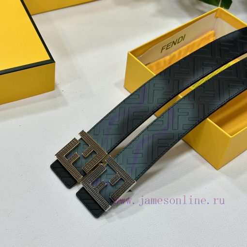 FENDL 40MM wide double-sided original calf leather with a single ruthenium palladium plated h1jequbp - Image 10