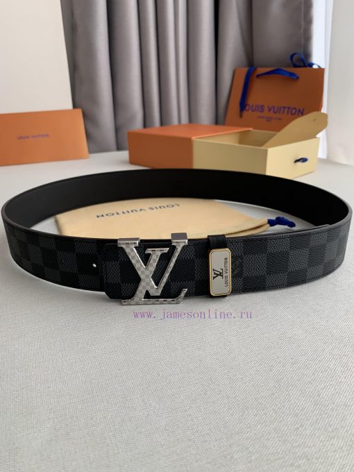 LV... Louis Vuitton ️Hanging buckle, intricately carved patterned steel buckle, photographed r7wa61hs - Image 3
