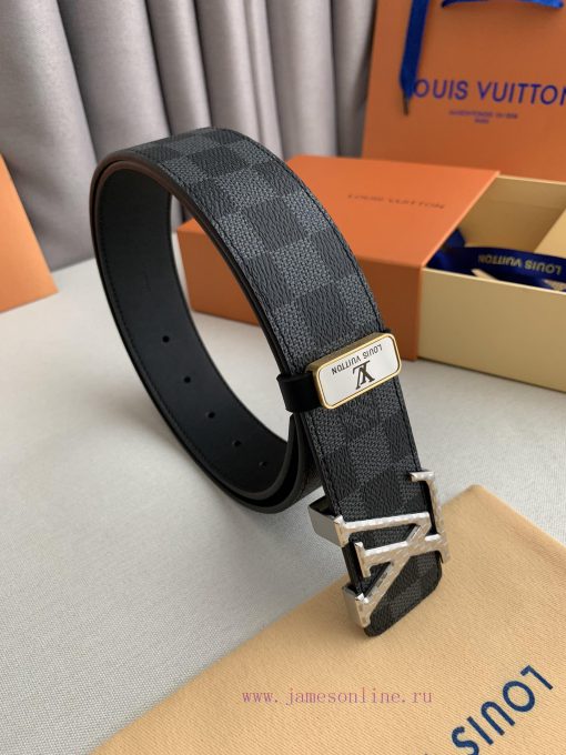 LV... Louis Vuitton ️Hanging buckle, intricately carved patterned steel buckle, photographed r7wa61hs - Image 8