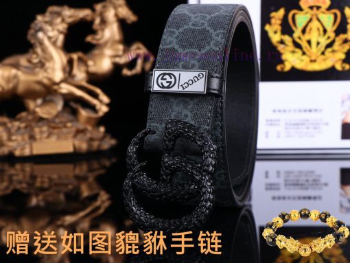 Belt Gucci GucciBelt recognition, complimentary punchThe material is 100% top layer cowhide, 2v4k575i - Image 2
