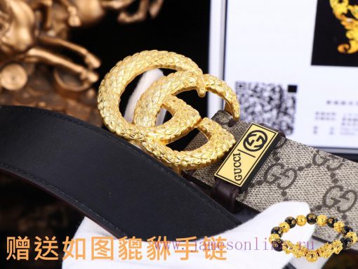 Belt Gucci GucciBelt recognition, complimentary punchThe material is 100% top layer cowhide, edrlfeh6 - Image 7