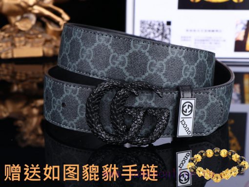 Belt Gucci GucciBelt recognition, complimentary punchThe material is 100% top layer cowhide, 2v4k575i - Image 4