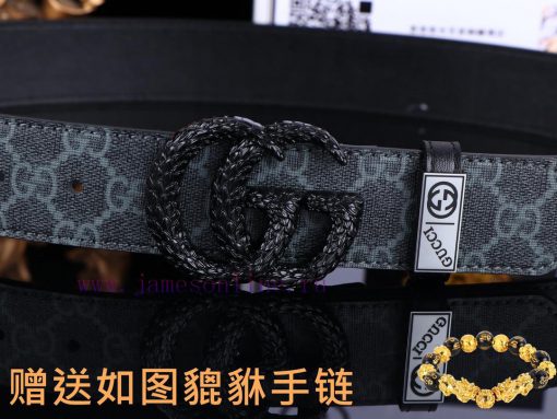 Belt Gucci GucciBelt recognition, complimentary punchThe material is 100% top layer cowhide, 2v4k575i - Image 9
