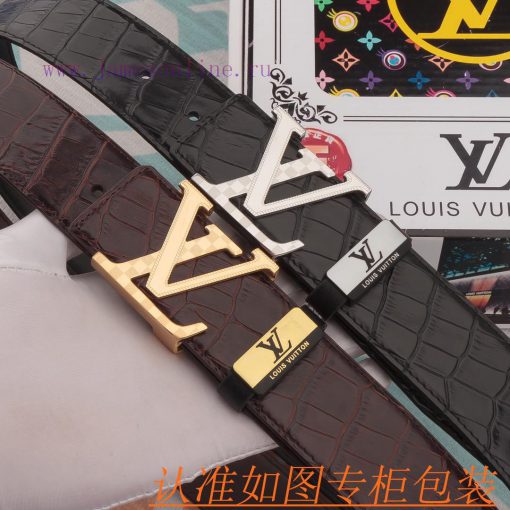 Belt and belt LV Louis Vuitton cowhide beltMen's belt material: 100% head layer cowhide belt inezny3b - Image 2