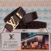 Belt and belt LV Louis Vuitton cowhide beltMen's belt material: 100% head layer cowhide belt kwz0bcck