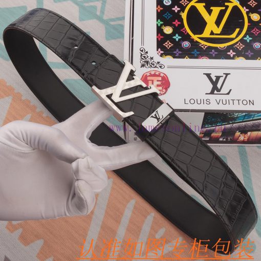 Belt and belt LV Louis Vuitton cowhide beltMen's belt material: 100% head layer cowhide belt inezny3b - Image 5