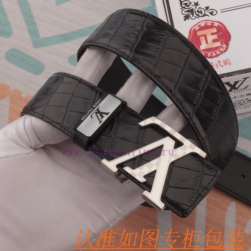 Belt and belt LV Louis Vuitton cowhide beltMen's belt material: 100% head layer cowhide belt 31clugvi - Image 4