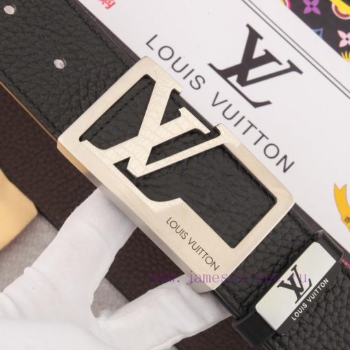 Belt and belt LV Louis Vuitton leather beltMen's belt material: 100% head layer cowhide belt r788o194 - Image 7