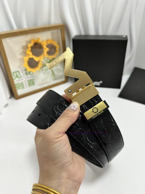 MontblancMaterial: Leather Belt with 100% Head Layer. The leather belt is guaranteed to be g 5sh5yq9q - Image 3