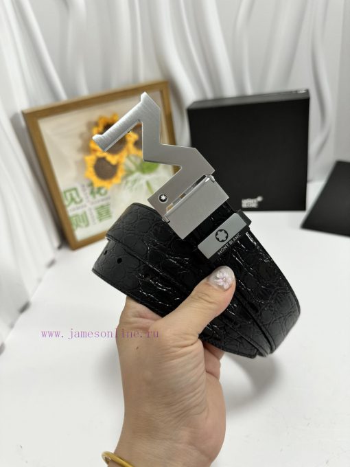 MontblancMaterial: Leather Belt with 100% Head Layer. The leather belt is guaranteed to be g 5sh5yq9q - Image 4