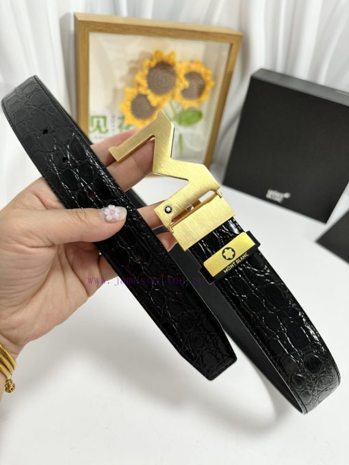 MontblancMaterial: Leather Belt with 100% Head Layer. The leather belt is guaranteed to be g 5sh5yq9q - Image 5