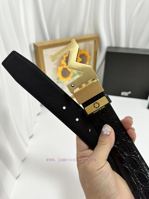 MontblancMaterial: Leather Belt with 100% Head Layer. The leather belt is guaranteed to be g 5sh5yq9q - Image 9